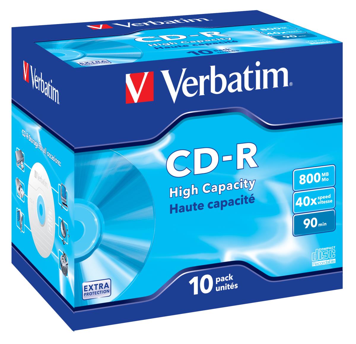 CD-R 800MB 40X EXTRA PROTECTION SURFACE (10 PACK) thumbnail