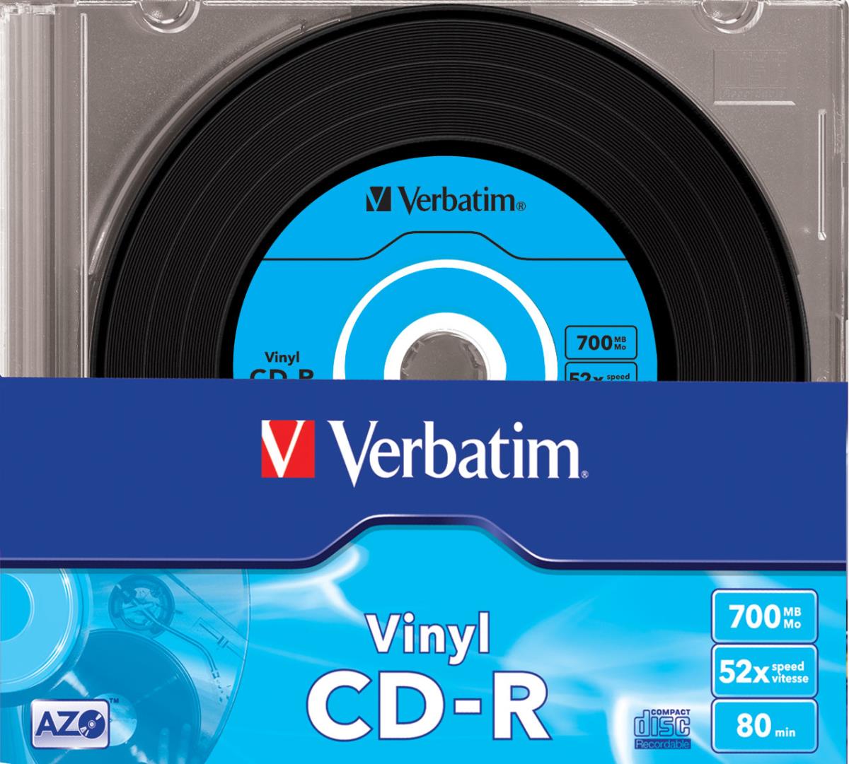 CD-R AZO 700MB 52X VINYL SURFACE (10 PACK) thumbnail