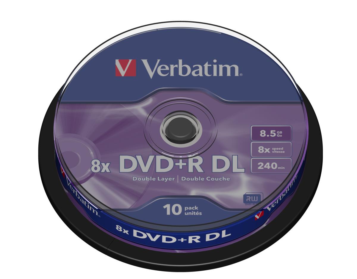 DVD+R Double Layer8.5GB 8X Matt Silver 10 PACK thumbnail