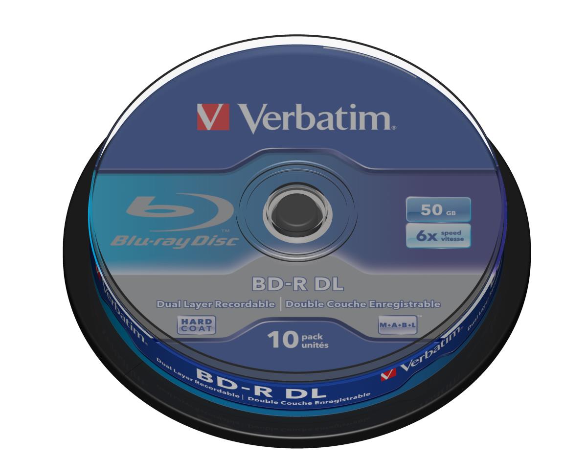 BD-R Dual Layer 50GB 6X White Blue Surface 10 Pack thumbnail