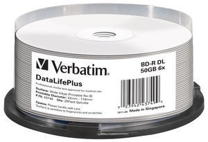 BD-R DL 50GB 6x Wide Printable thumbnail