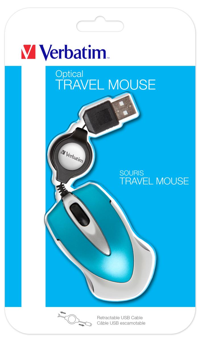 EU Product - USB Maus Go Mini Optical Travel caribbean Blue retail thumbnail