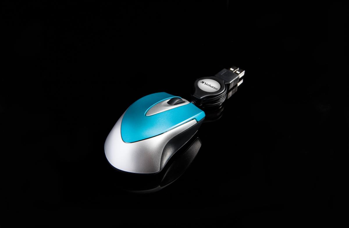 EU Product - USB Maus Go Mini Optical Travel caribbean Blue retail thumbnail
