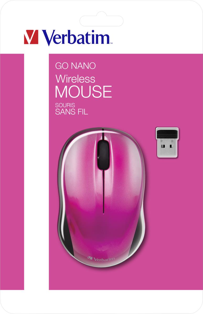 EU Product - USB Maus Go Nano Wireless hot pink retail thumbnail