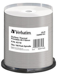 CD-R AZO 52X 700MB THERMAL SURFACE FOR RIMAGE PRISM thumbnail