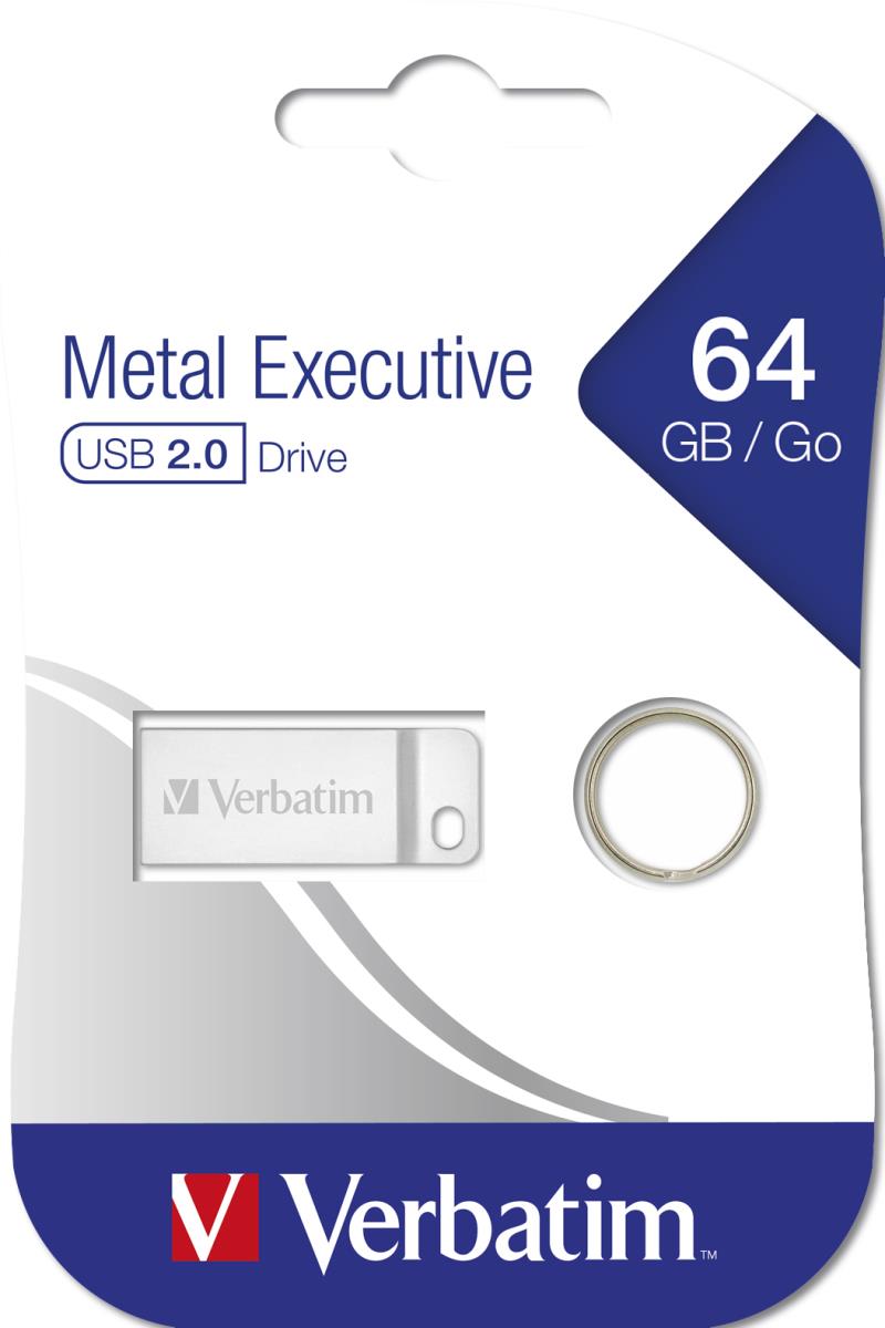 Metal Executive 64GBUSB 2.0 Silver thumbnail