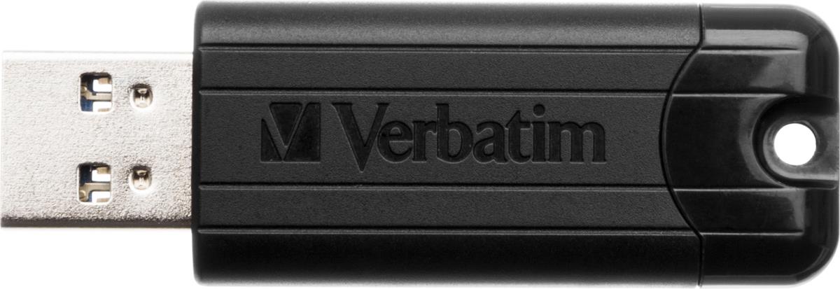 16GB Verbatim Store'n'Go PinStripe USB 3.0 Black Flash Drive thumbnail