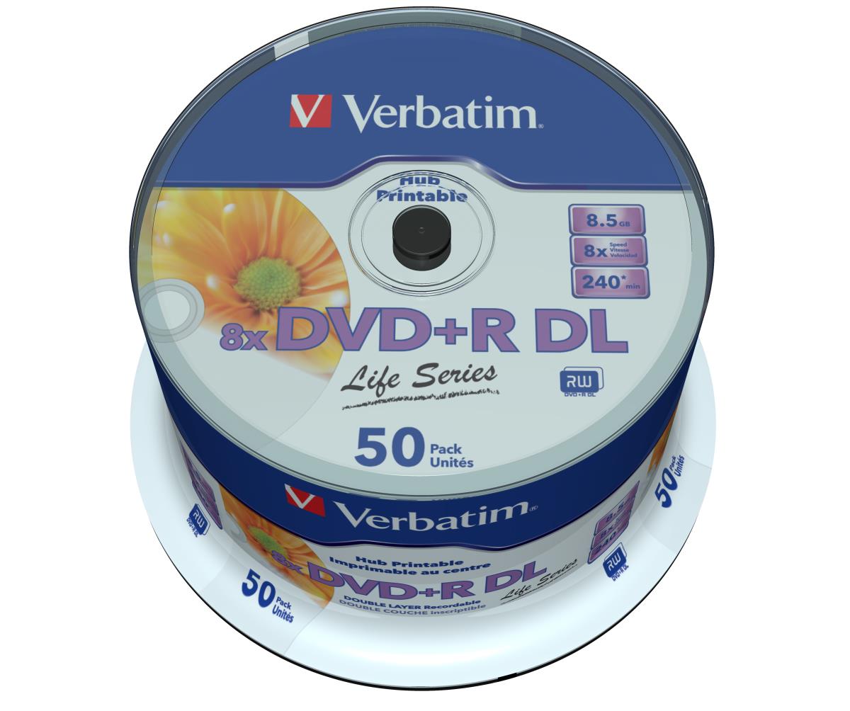 DVD+R Double Layer 8.5GB 8X Printable 50 Pack thumbnail