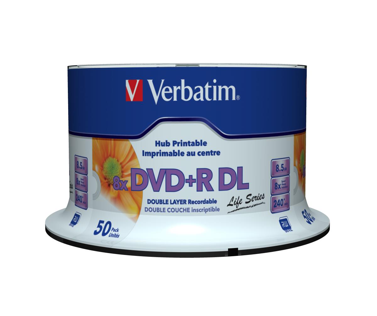 DVD+R Double Layer 8.5GB 8X Printable 50 Pack thumbnail