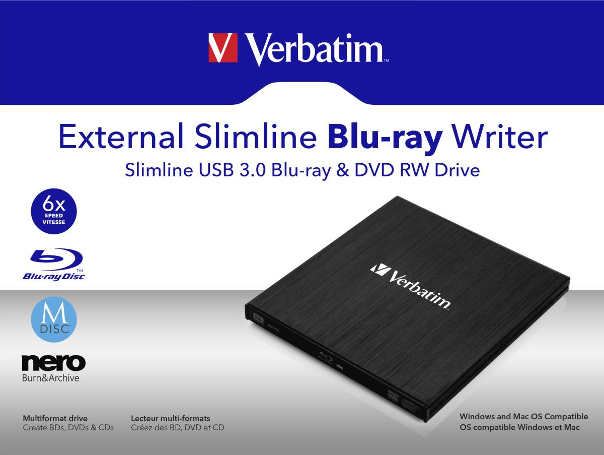 External Slimline USB 3.0 Blu-ray Writer thumbnail