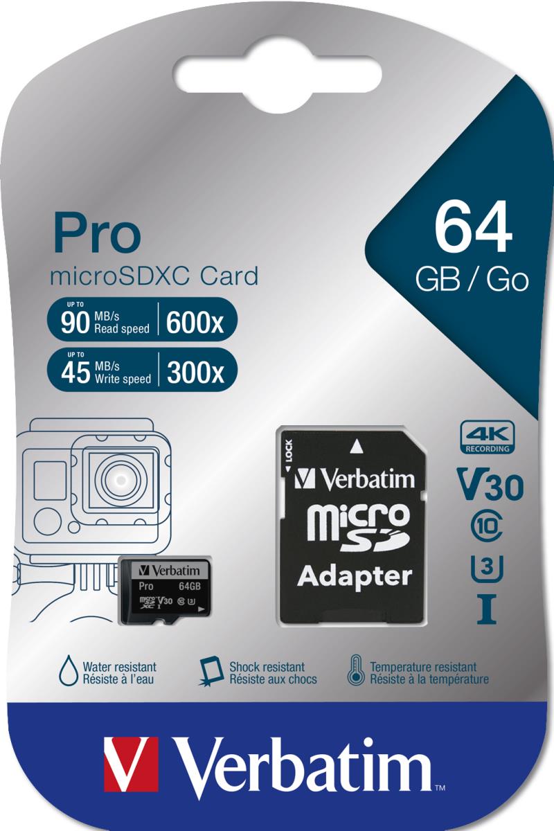 micro SDXC 64GB PRO Class 10 UH thumbnail