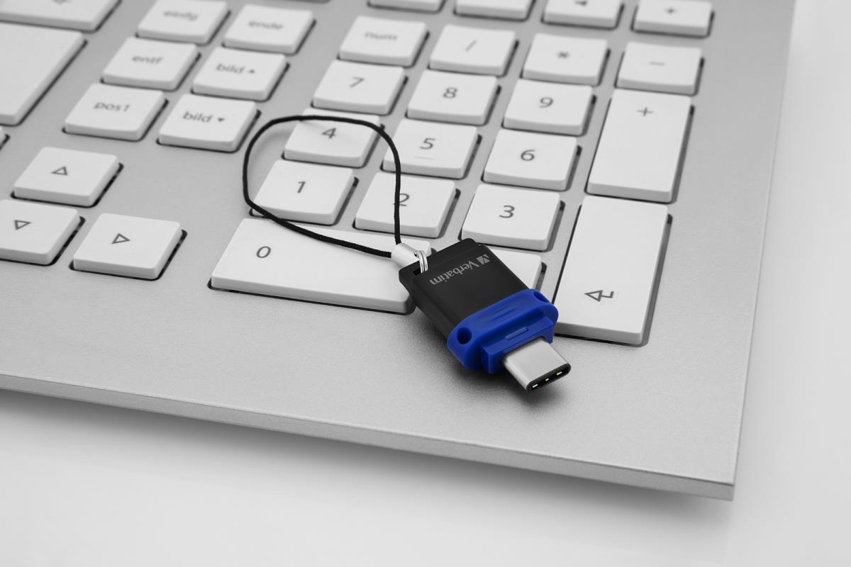 64GB Verbatim Store 'n' Go Dual USB 3.0/USB-C Flash Drive thumbnail