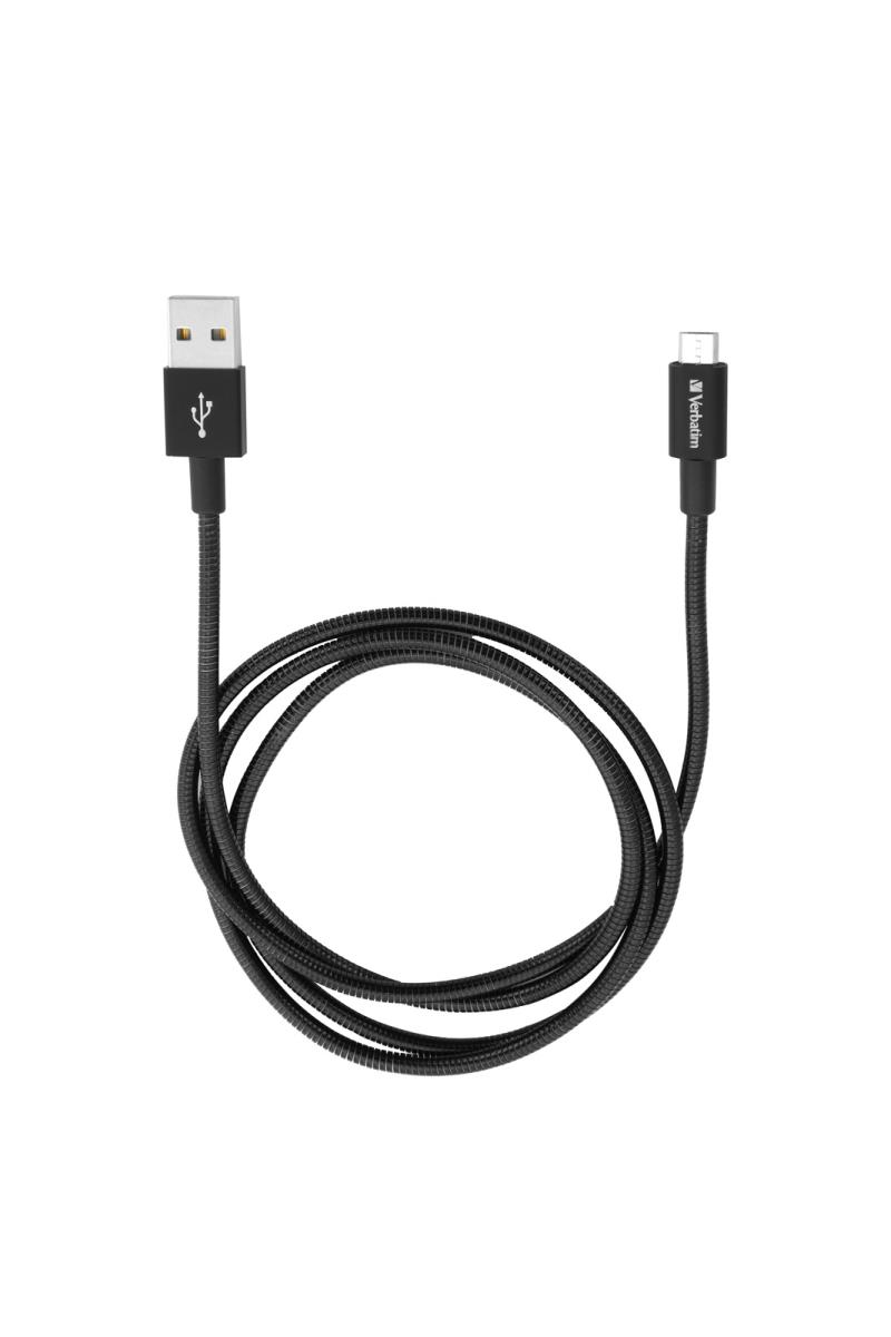 MICRO B USB CABLE SYNC & CHARGE 100CM BLACK thumbnail