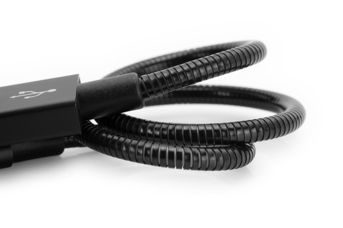 MICRO B USB CABLE SYNC & CHARGE 100CM BLACK thumbnail