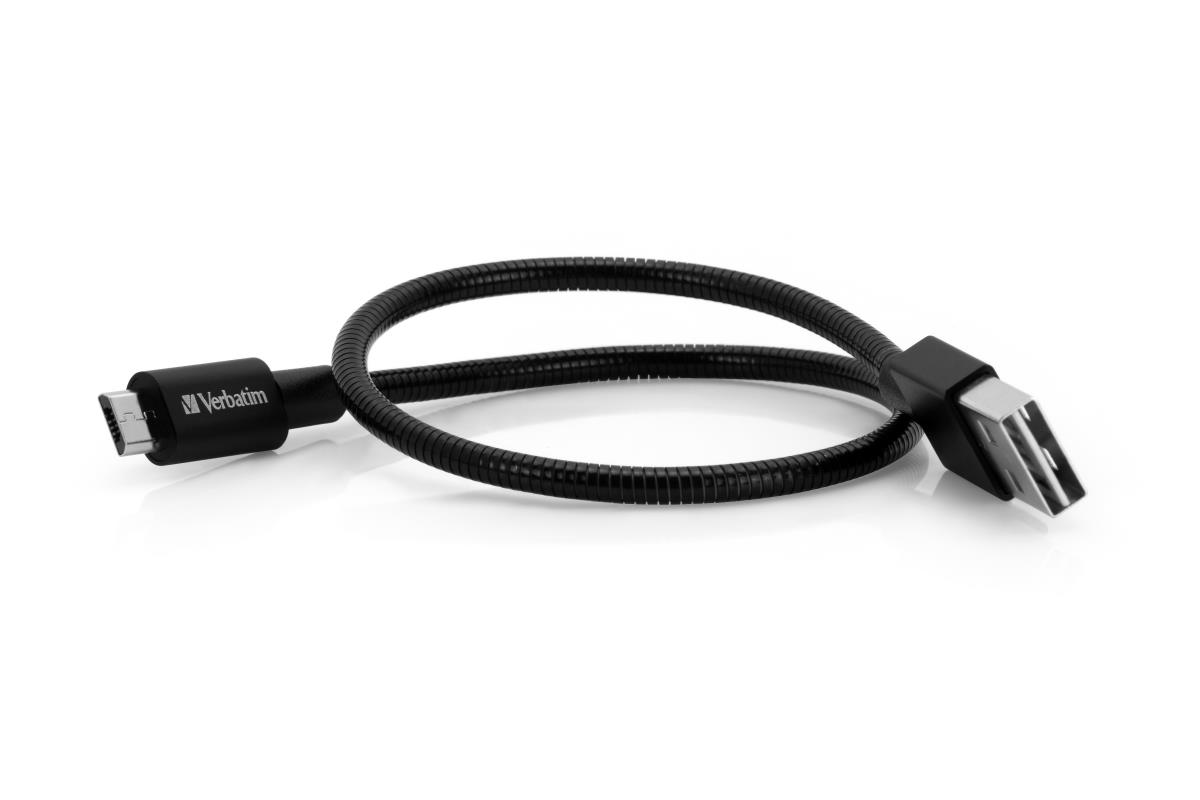 MICRO B USB CABLE SYNC & CHARGE 100CM BLACK thumbnail