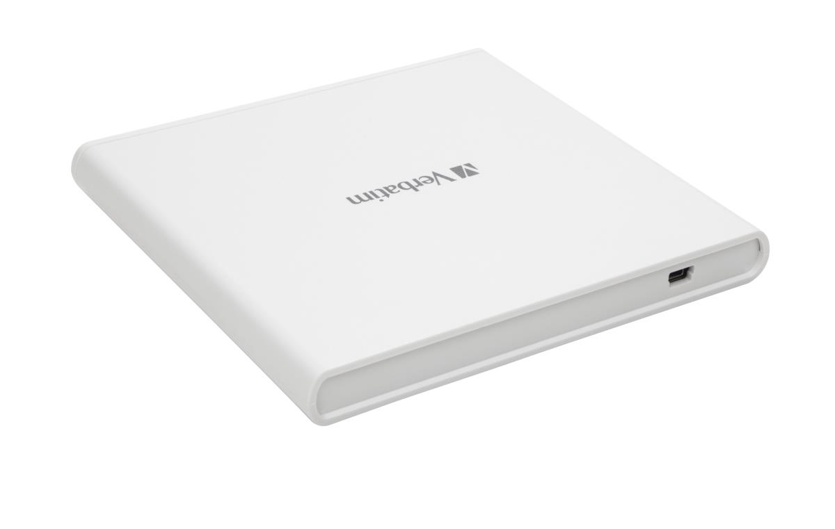External Slimline USB 2.0 DVD Writer White thumbnail