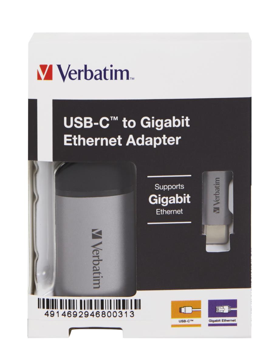 USB-C to Gigabit Ethernet Adapter 10cm Cable thumbnail