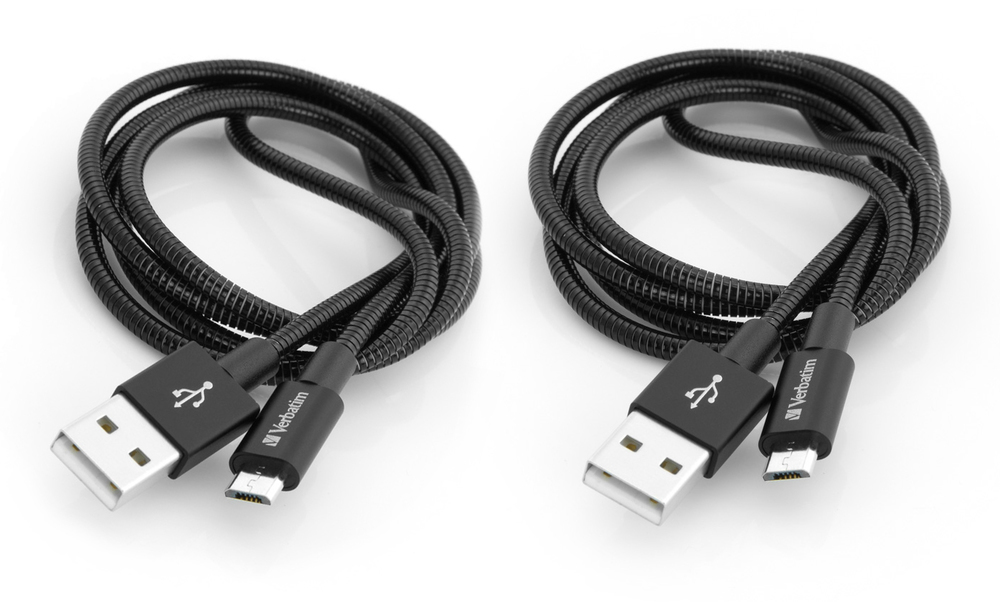 MICRO B USB CABLE SYNC & CHARGE 100CM BLACK thumbnail