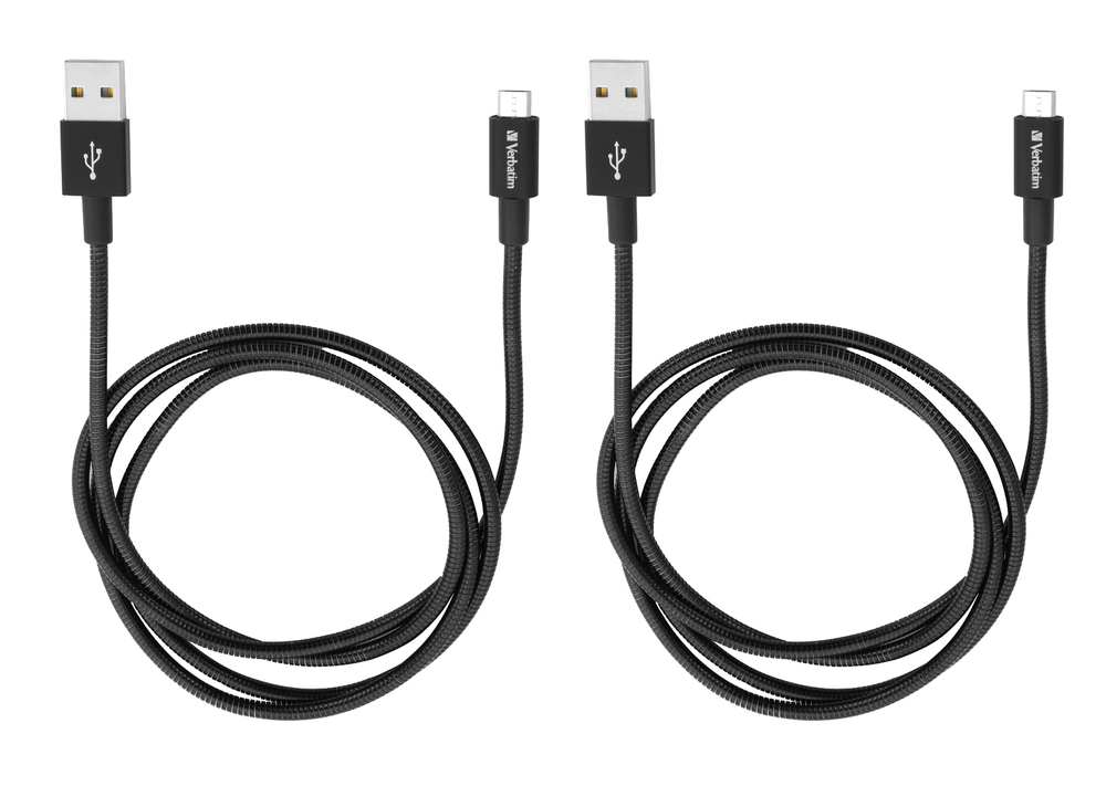 MICRO B USB CABLE SYNC & CHARGE 100CM BLACK thumbnail