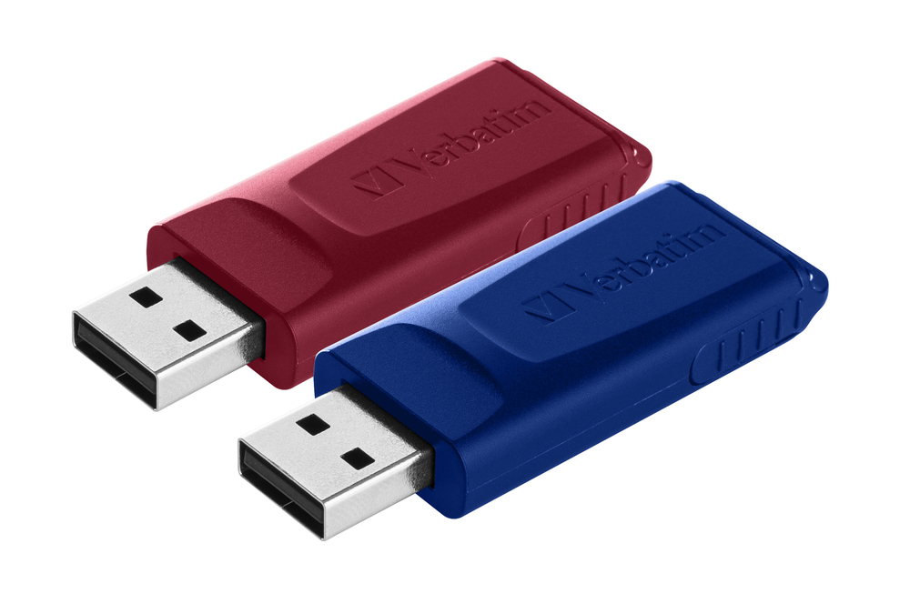 USB Drive 2.0 Store 'N' Go Slider 2 X 32GB Red/Blue thumbnail