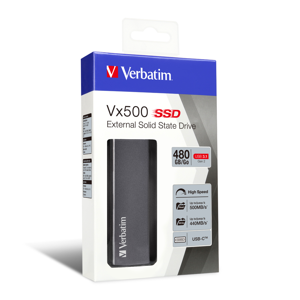 VX500 EXTERNAL SSD USB 3.1 G2 480GB thumbnail