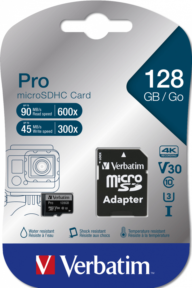 Micro Sdxc Card Pro Uhs-3 128Gb Class10 inc Adaptor thumbnail