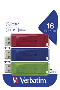16GB USB 2.0 Slider (3 Pack) thumbnail