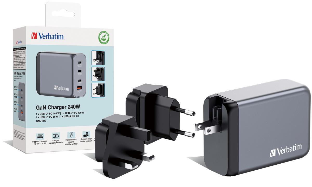 240W 4-Port GaN Wall Charger thumbnail