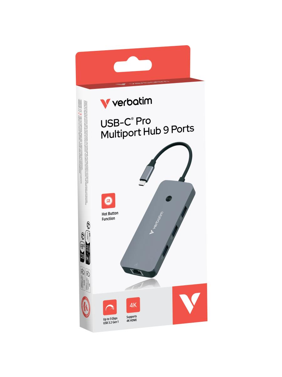 USB-C PRO MULTIPORT HUB 9 PORT CMH-09 thumbnail