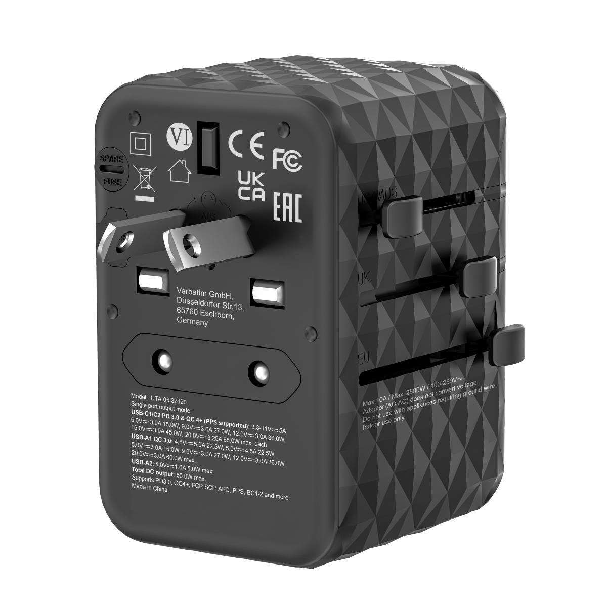GAN III UNIVERSAL TRAVEL ADAPTER UTA-05 WITH 2 X US thumbnail