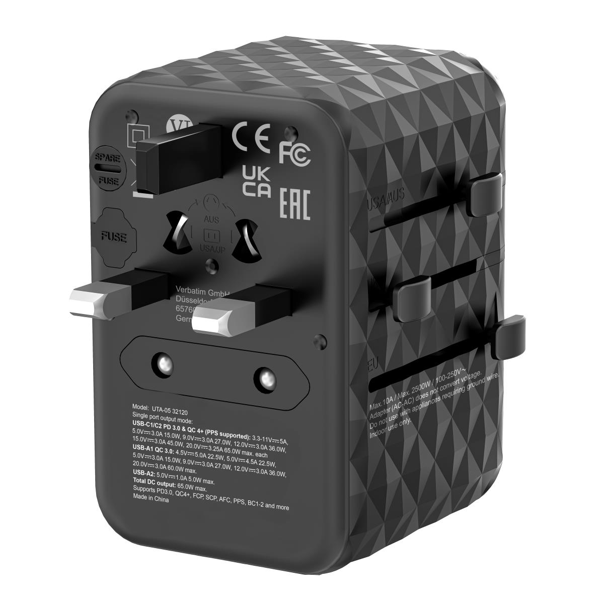 GAN III UNIVERSAL TRAVEL ADAPTER UTA-05 WITH 2 X US thumbnail