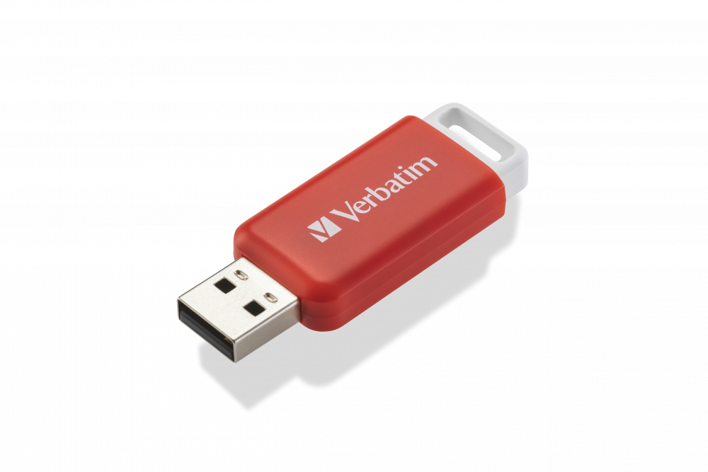 V DATABAR USB 2.0DRIVE RED 16GB thumbnail