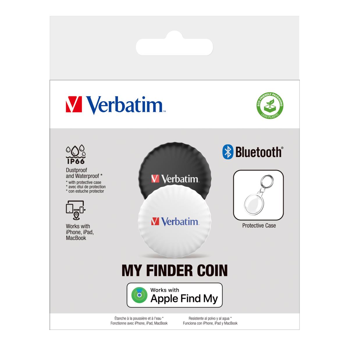 MYFC-02BW My Finder Coin Bluetooth Item Finder 2 pack Black / White thumbnail