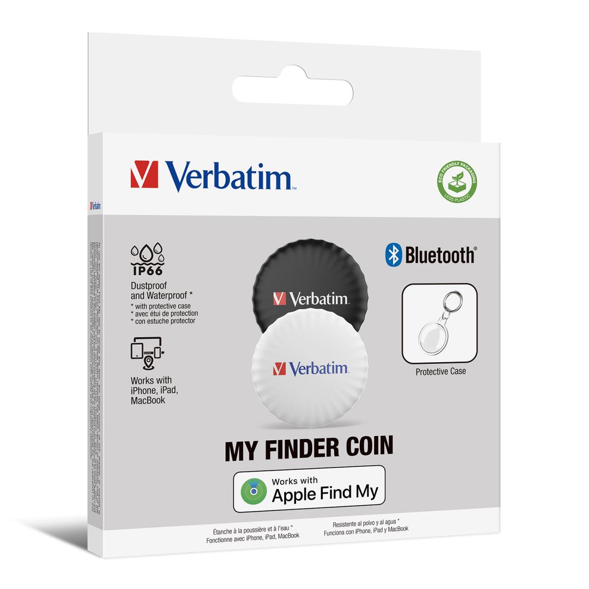 MYFC-02BW My Finder Coin Bluetooth Item Finder 2 pack Black / White thumbnail