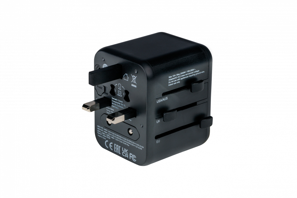 Universal Travel Adapter UTA-02 PD20W / QC / 1xUSB thumbnail