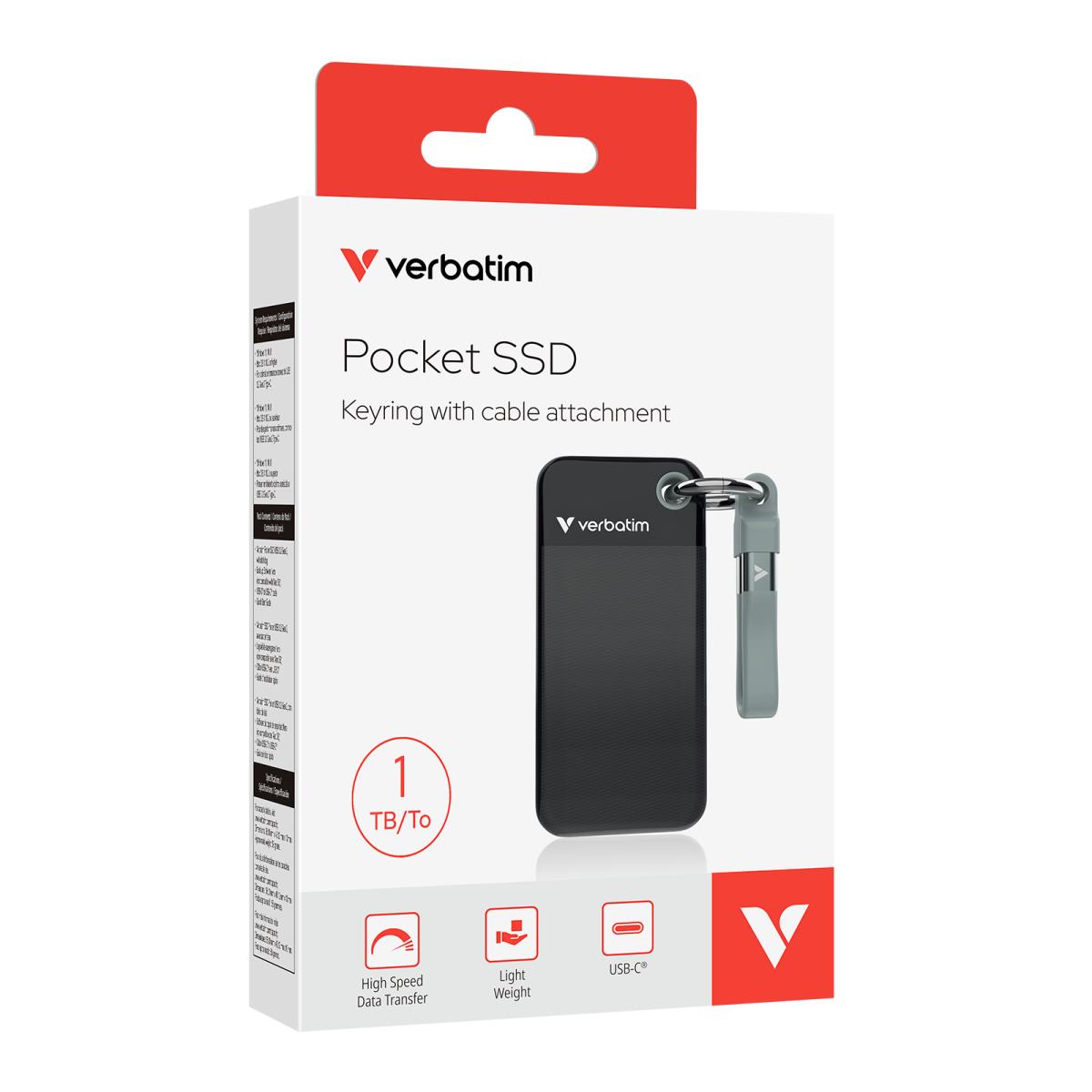 Pocket SSD USB 3.2 G2 1TB Grey thumbnail