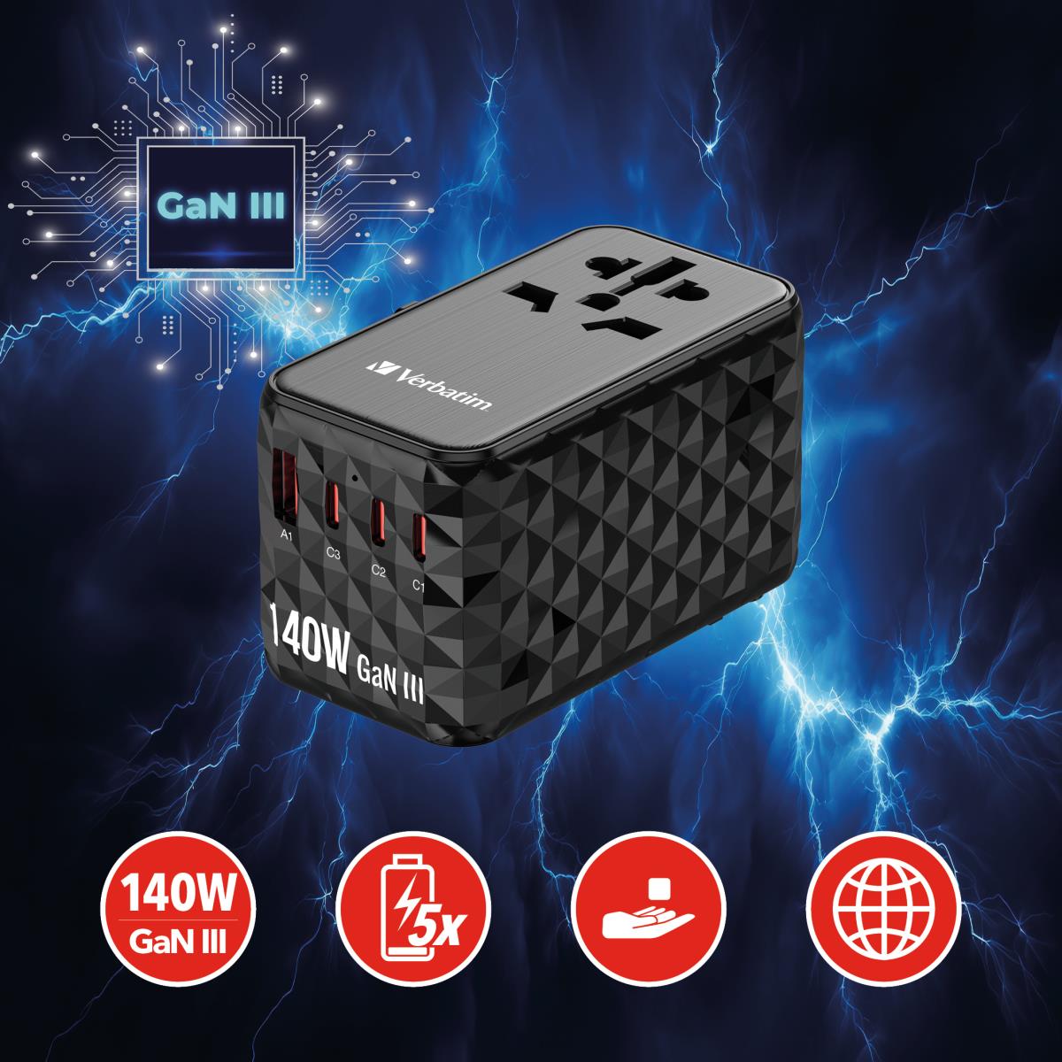 GaN III Universal Travel Adapter UTA-10 thumbnail