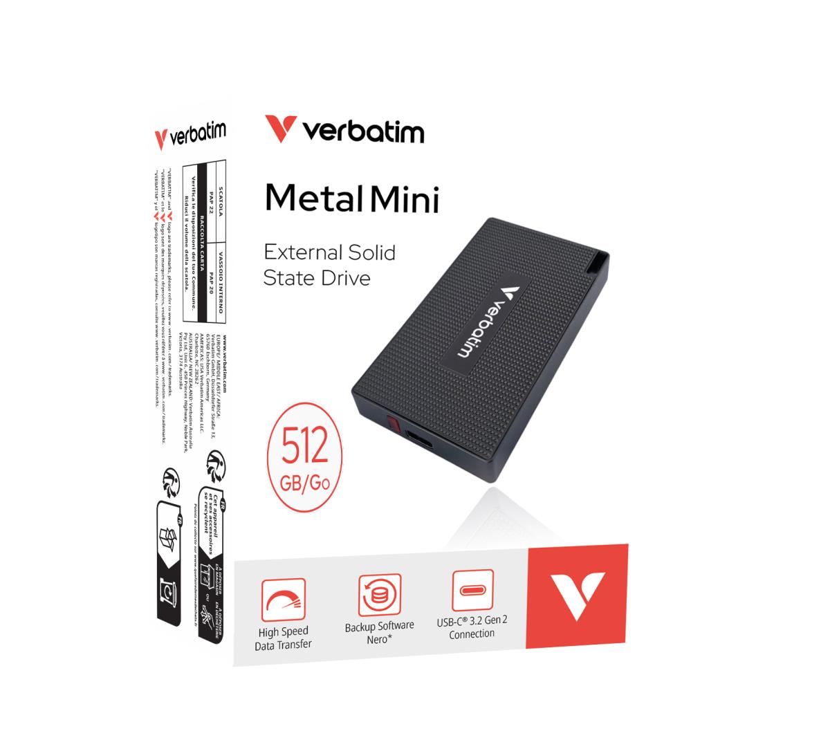 Metal Mini SSD USBC 3 G2 512GB thumbnail