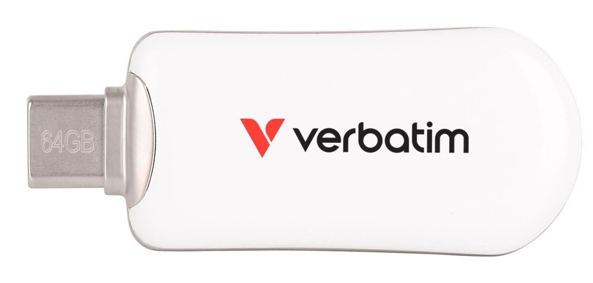 PLECTRA USB-C FLASH DRIVE WHITE 64GB thumbnail
