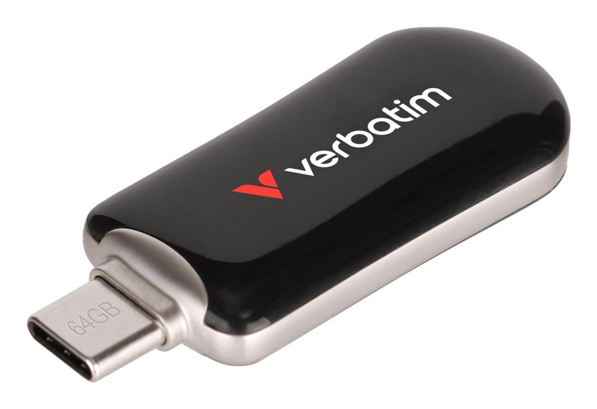 PLECTRA USB-C FLASH DRIVE BLACK 64GB thumbnail