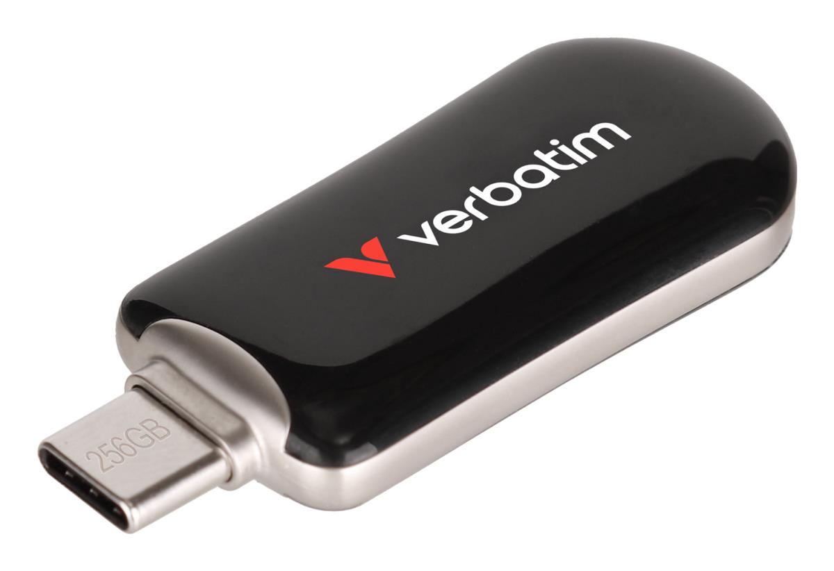 Plectra USB-C Flash Drive Black 256GB thumbnail