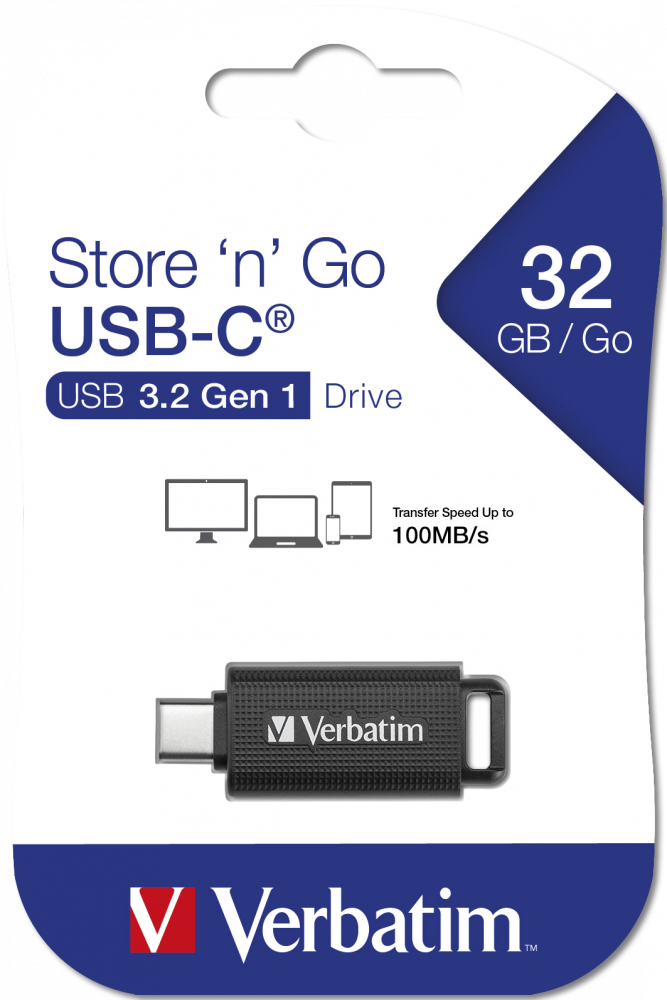 USB Drive 3.2 Gen 1 32GB Retractable USB-C thumbnail