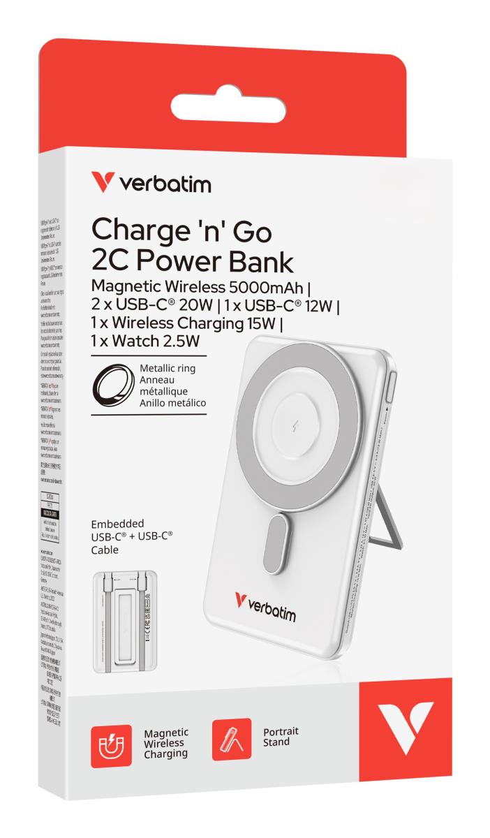 CnG 2C PB Wless 5000mAh Slvr thumbnail