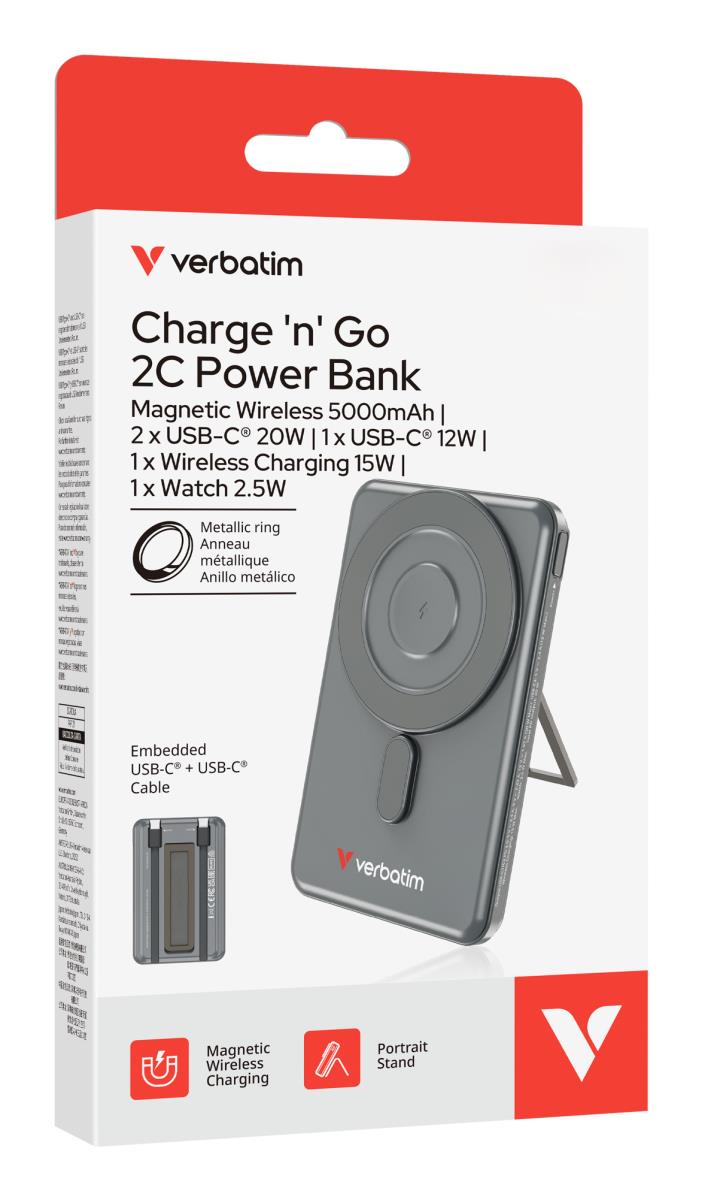 CnG 2C PB Wless 5000mAh Grey thumbnail