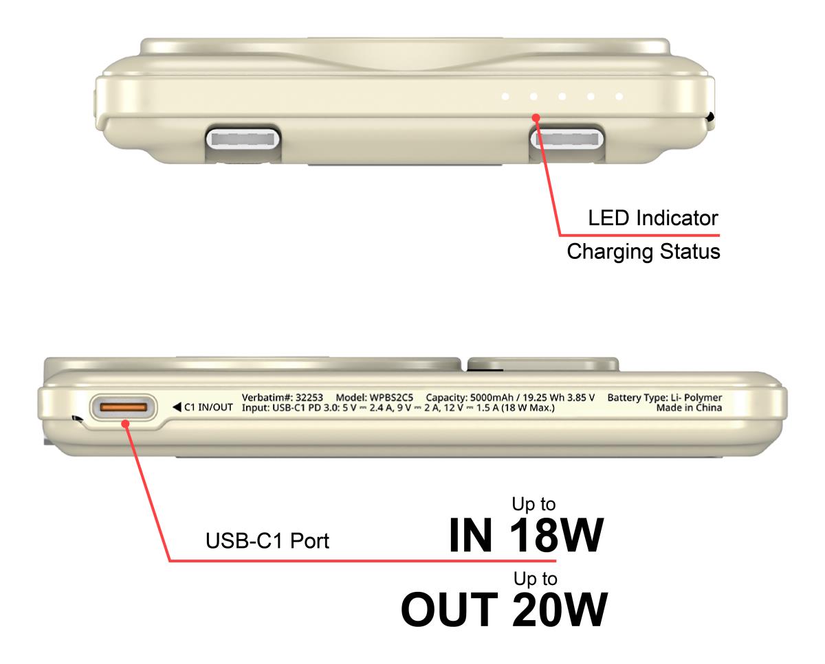 CnG 2C PB Wless 5000mAh Gold thumbnail