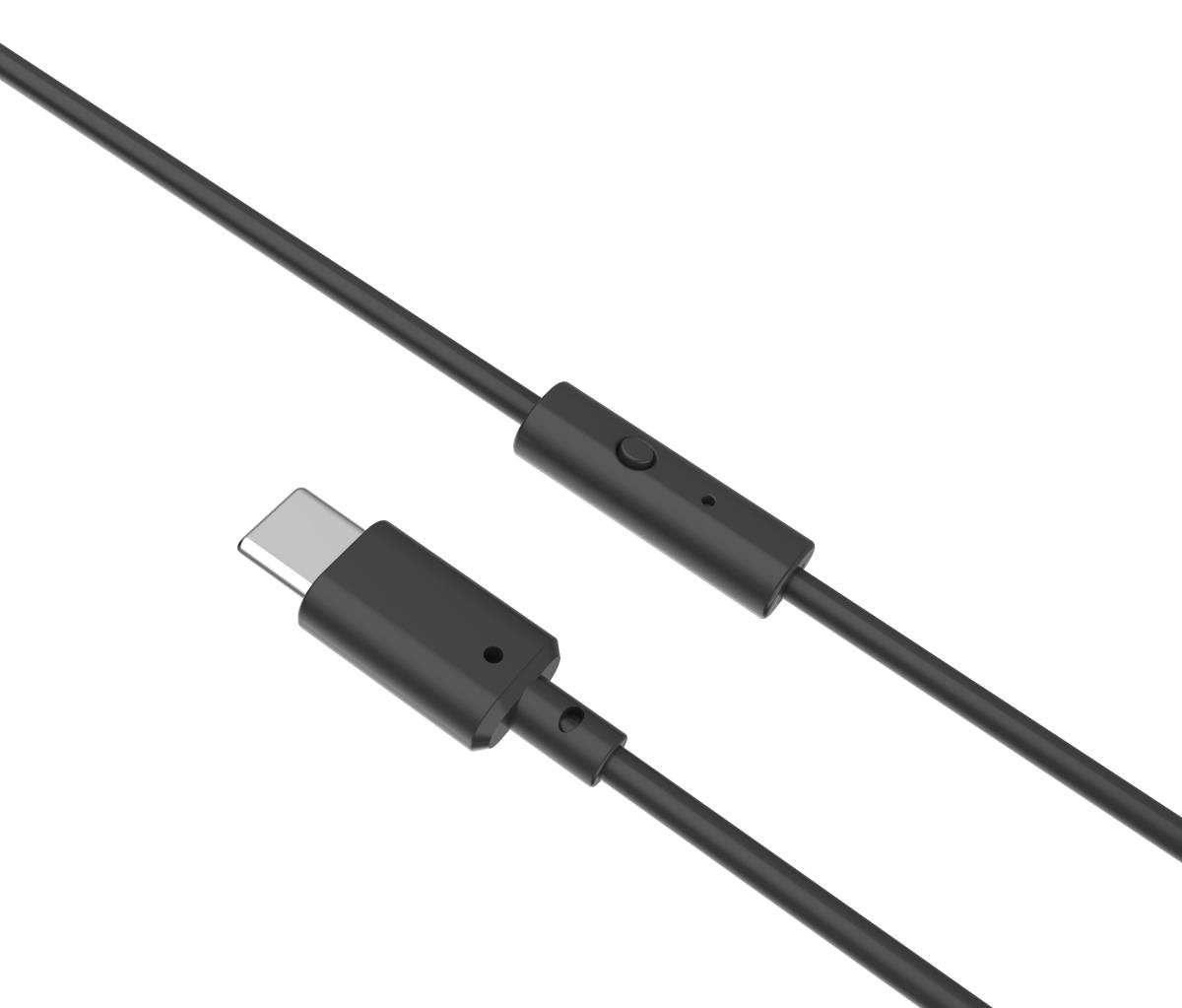 TruSound USB-C Over-Ear Headset With In-Line Microphone, Black thumbnail