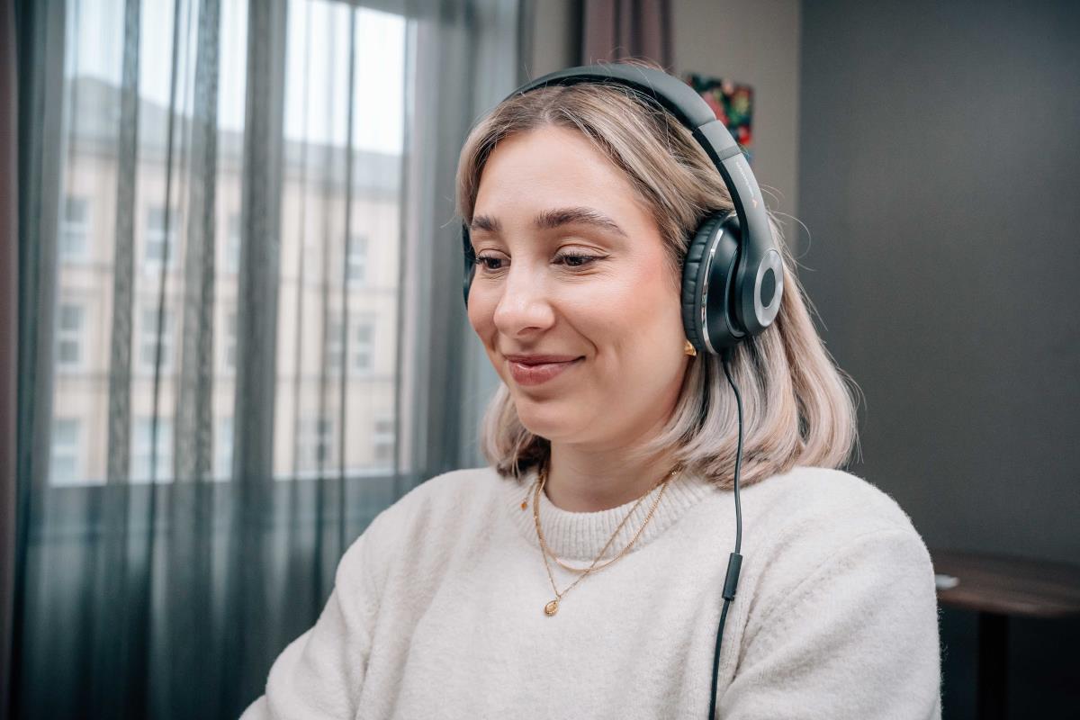 TruSound USB-C Over-Ear Headset With In-Line Microphone, Black thumbnail