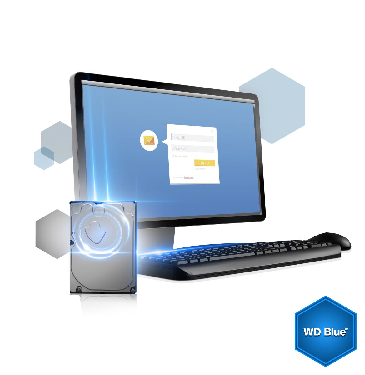 Hard Drive - Wd Blue WD5000AZRZ - 500GB - SATA 6Gb/s- 3.5in - 5400Rpm - 64MB Buffer thumbnail