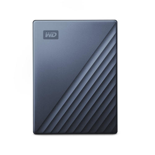 WD My Passport Ultra WDBC3C0020BBL - Hard drive - encrypted - 2 TB - external (portable) - USB 3.0 (USB-C connector) - 256-bit AES - blue thumbnail