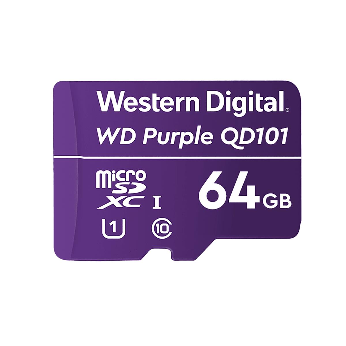 EU Product - WD Purple SC QD101 Utra Endurance microSD Card 64GB thumbnail